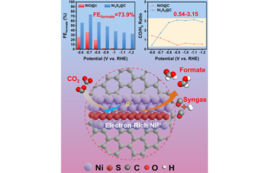 Electron-rich Ni2+ in Ni3S2 boosting electrocatalytic CO2 reduction to formate and syngas 2024.100359